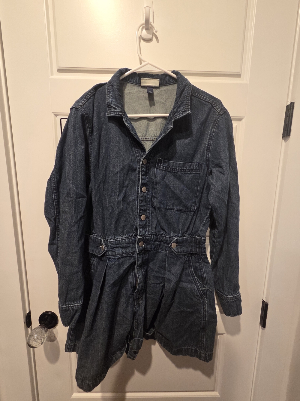 Denim Romper- Blue